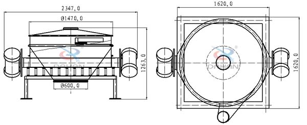 1500直排篩結構圖 1500直排篩結構圖
